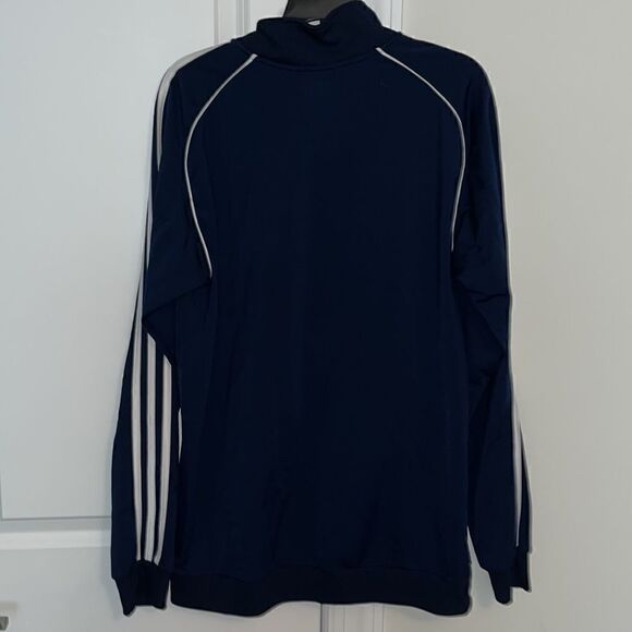 adidas UNCW Wilmington Seahawks Basketball team issue warm up track jacket blue - Picture 5 of 5
